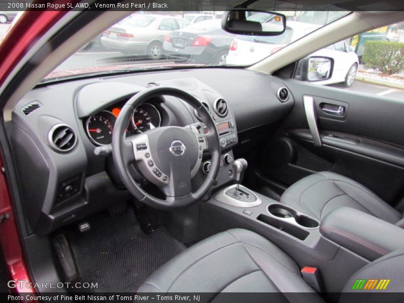 Venom Red Pearl / Black 2008 Nissan Rogue SL AWD