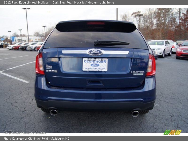 Dark Blue Pearl Metallic / Medium Light Stone 2012 Ford Edge Limited EcoBoost