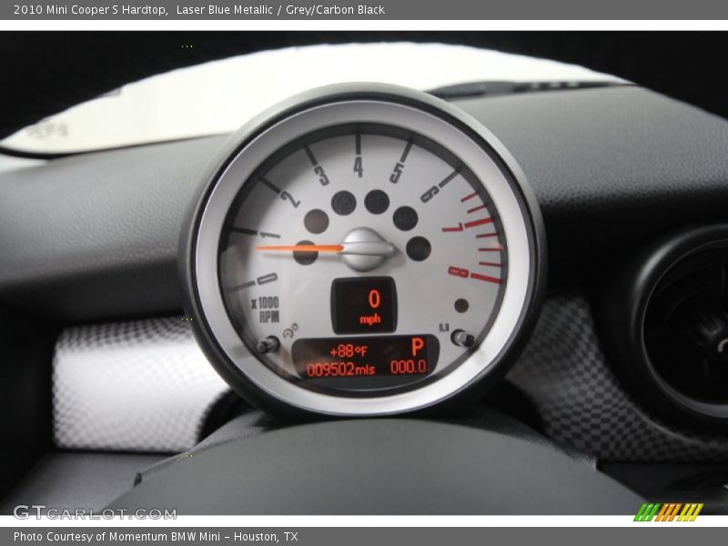 Laser Blue Metallic / Grey/Carbon Black 2010 Mini Cooper S Hardtop