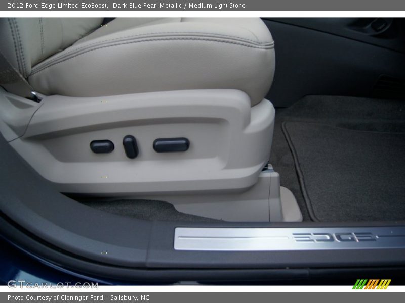 Dark Blue Pearl Metallic / Medium Light Stone 2012 Ford Edge Limited EcoBoost