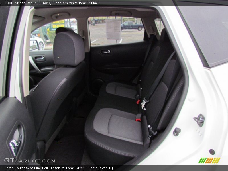 Phantom White Pearl / Black 2008 Nissan Rogue SL AWD