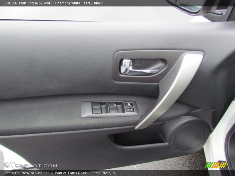 Phantom White Pearl / Black 2008 Nissan Rogue SL AWD