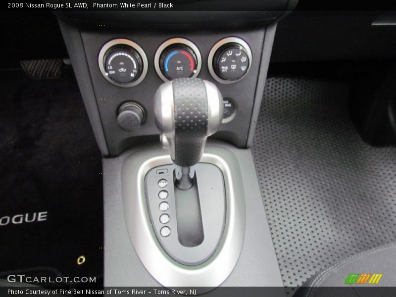 Phantom White Pearl / Black 2008 Nissan Rogue SL AWD