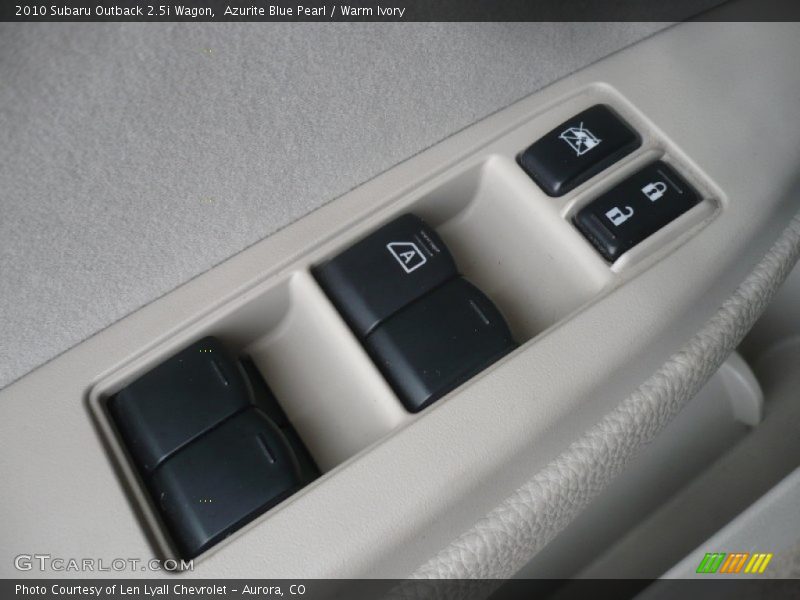 Azurite Blue Pearl / Warm Ivory 2010 Subaru Outback 2.5i Wagon