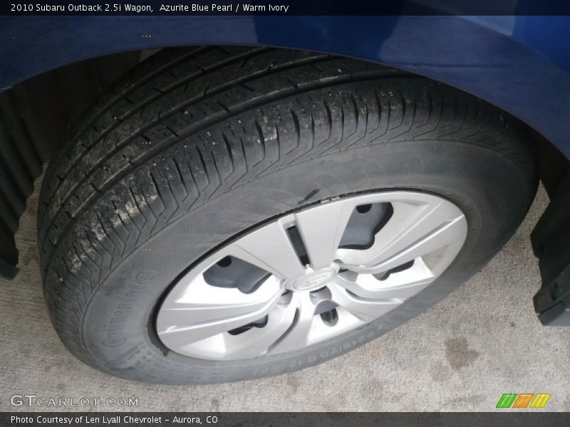 Azurite Blue Pearl / Warm Ivory 2010 Subaru Outback 2.5i Wagon