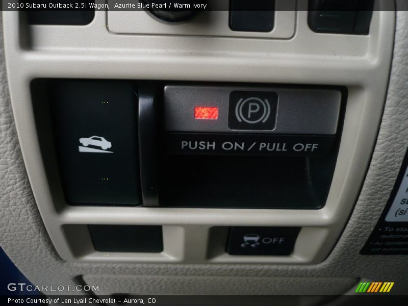 Azurite Blue Pearl / Warm Ivory 2010 Subaru Outback 2.5i Wagon