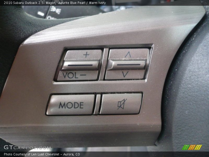 Azurite Blue Pearl / Warm Ivory 2010 Subaru Outback 2.5i Wagon