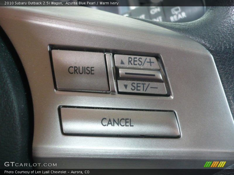 Azurite Blue Pearl / Warm Ivory 2010 Subaru Outback 2.5i Wagon