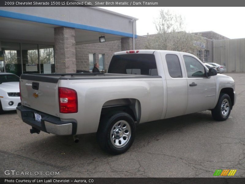 Silver Birch Metallic / Dark Titanium 2009 Chevrolet Silverado 1500 LS Extended Cab