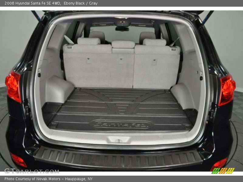 Ebony Black / Gray 2008 Hyundai Santa Fe SE 4WD