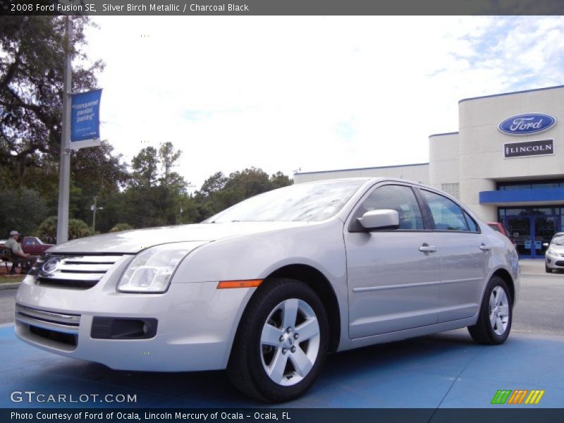 Silver Birch Metallic / Charcoal Black 2008 Ford Fusion SE