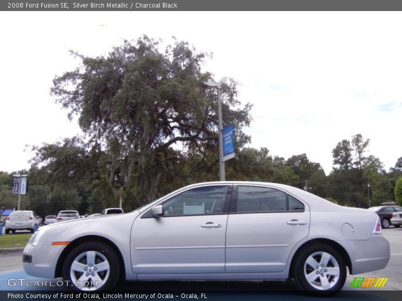 Silver Birch Metallic / Charcoal Black 2008 Ford Fusion SE