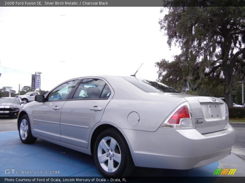 Silver Birch Metallic / Charcoal Black 2008 Ford Fusion SE