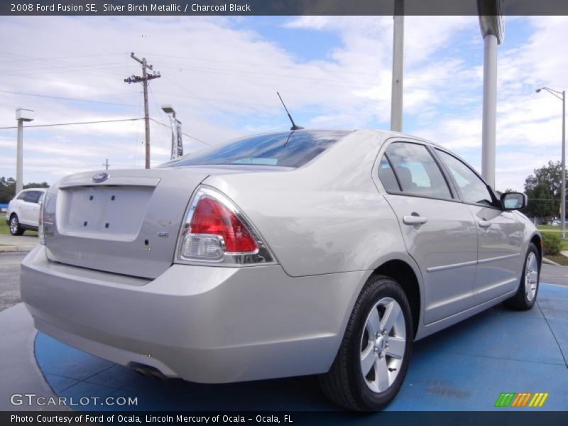 Silver Birch Metallic / Charcoal Black 2008 Ford Fusion SE