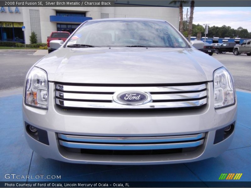 Silver Birch Metallic / Charcoal Black 2008 Ford Fusion SE