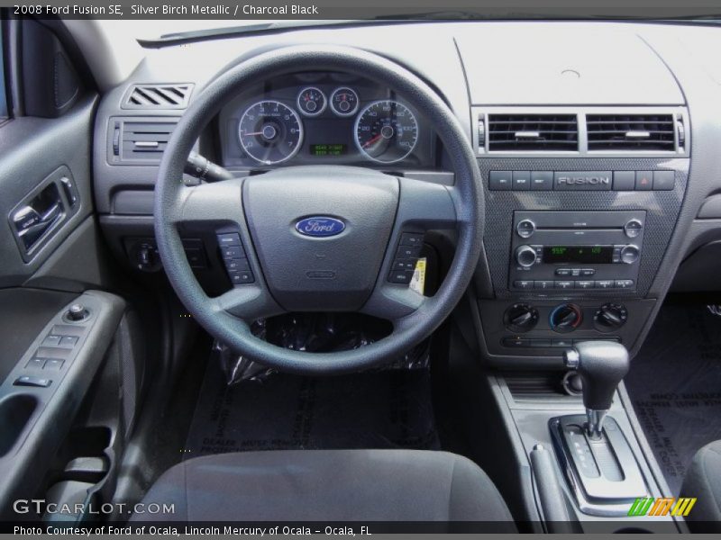 Silver Birch Metallic / Charcoal Black 2008 Ford Fusion SE