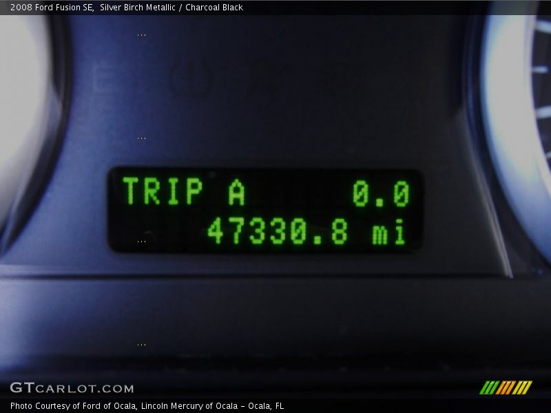 Silver Birch Metallic / Charcoal Black 2008 Ford Fusion SE