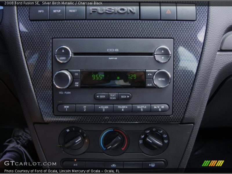 Silver Birch Metallic / Charcoal Black 2008 Ford Fusion SE