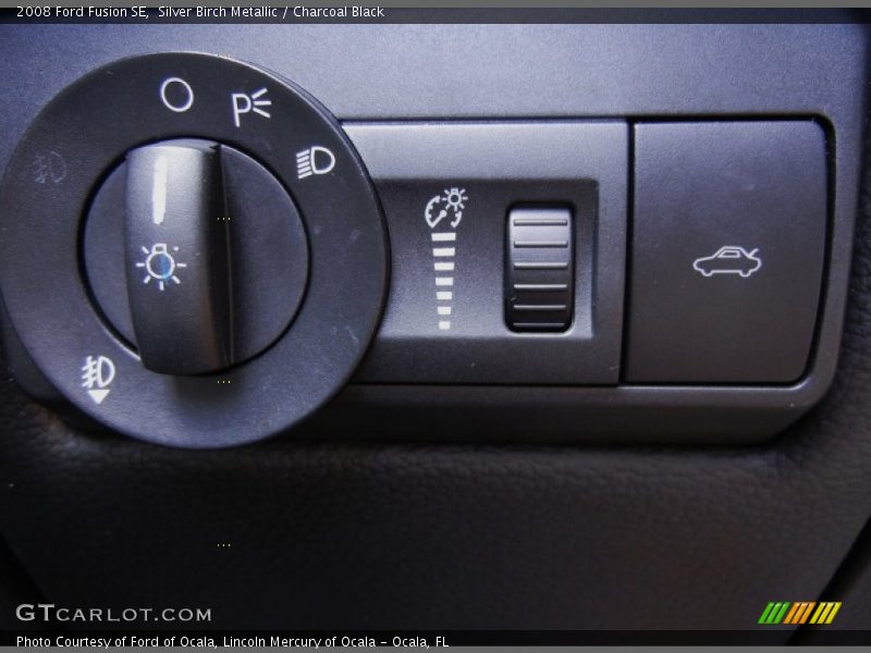 Silver Birch Metallic / Charcoal Black 2008 Ford Fusion SE