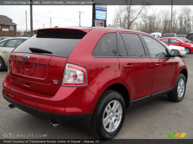 Redfire Metallic / Medium Light Stone 2008 Ford Edge SEL AWD