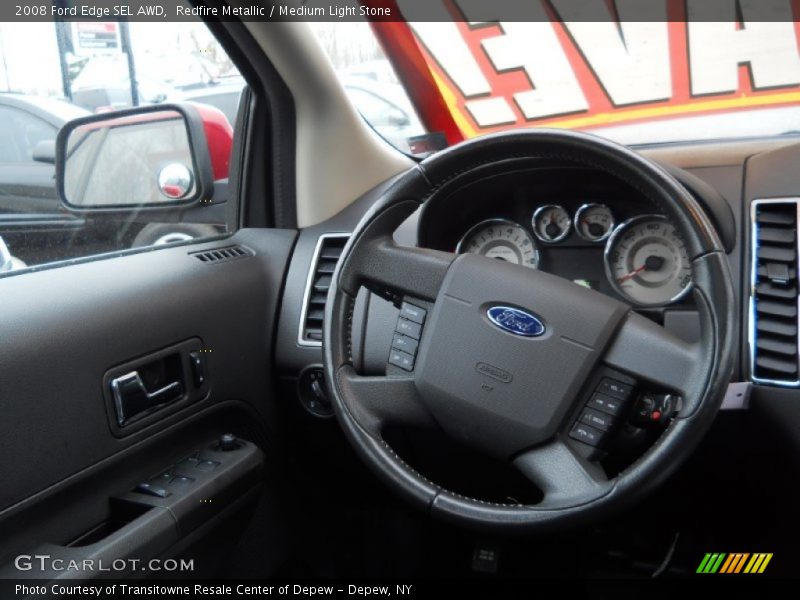 Redfire Metallic / Medium Light Stone 2008 Ford Edge SEL AWD