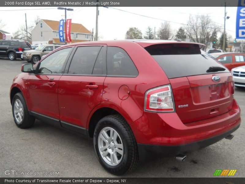 Redfire Metallic / Medium Light Stone 2008 Ford Edge SEL AWD