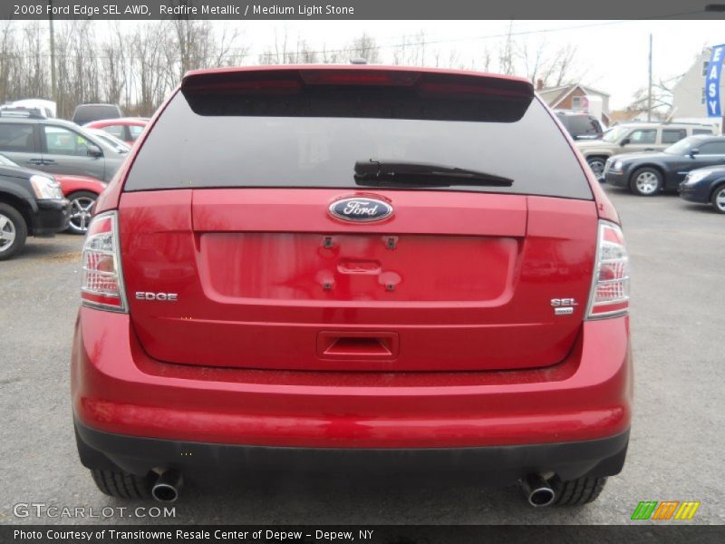 Redfire Metallic / Medium Light Stone 2008 Ford Edge SEL AWD