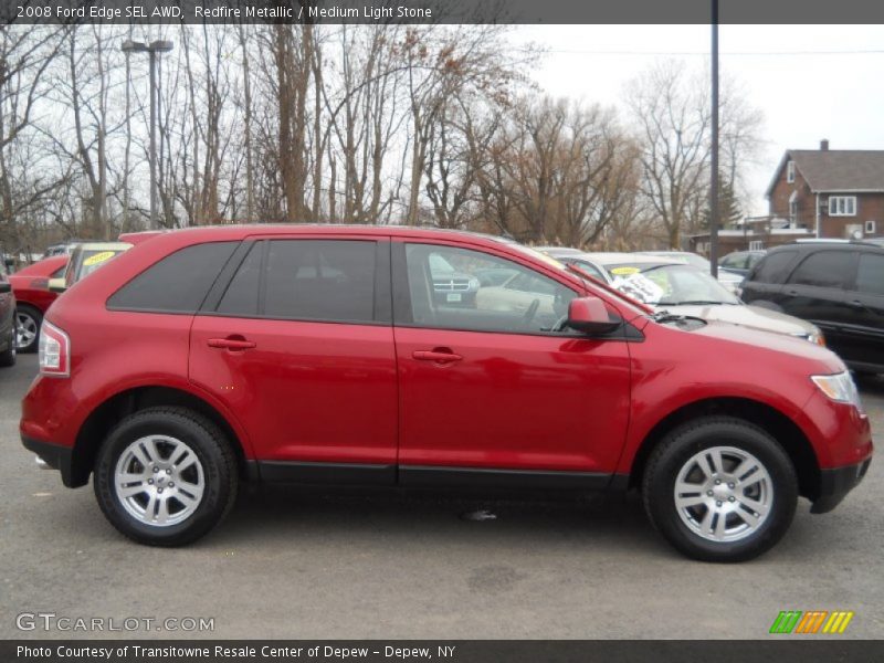 Redfire Metallic / Medium Light Stone 2008 Ford Edge SEL AWD