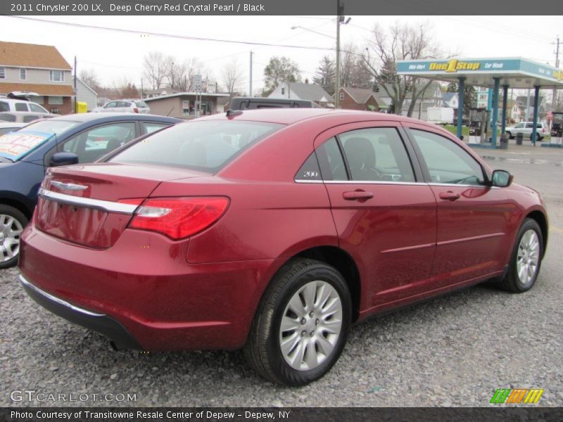 Deep Cherry Red Crystal Pearl / Black 2011 Chrysler 200 LX