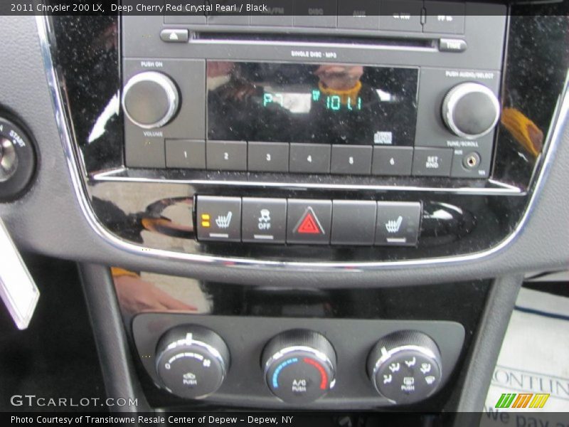 Deep Cherry Red Crystal Pearl / Black 2011 Chrysler 200 LX