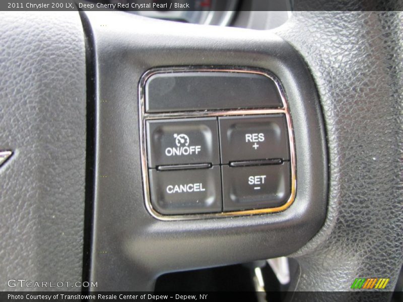 Deep Cherry Red Crystal Pearl / Black 2011 Chrysler 200 LX