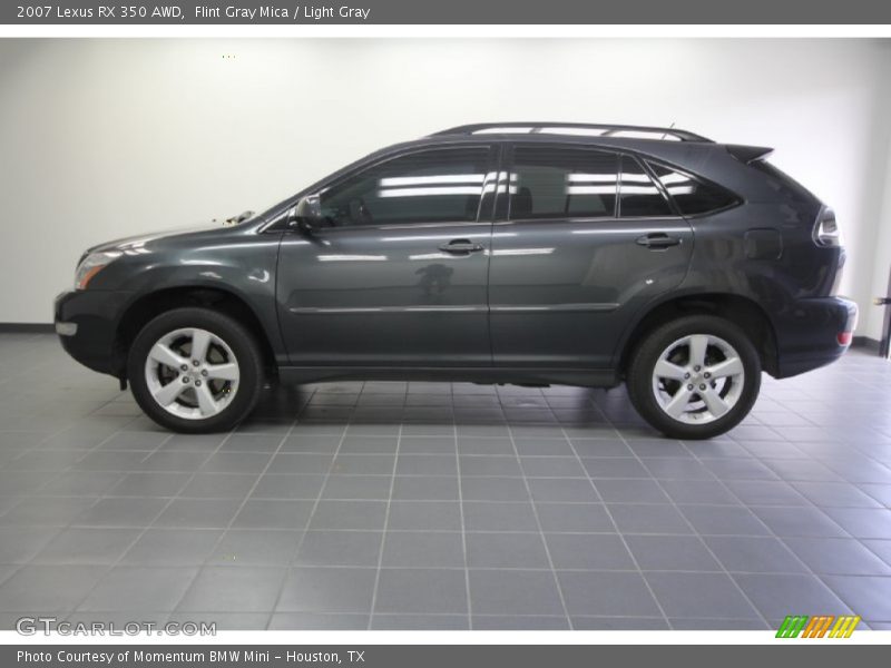 Flint Gray Mica / Light Gray 2007 Lexus RX 350 AWD
