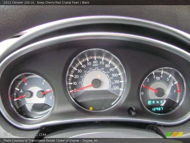 Deep Cherry Red Crystal Pearl / Black 2011 Chrysler 200 LX