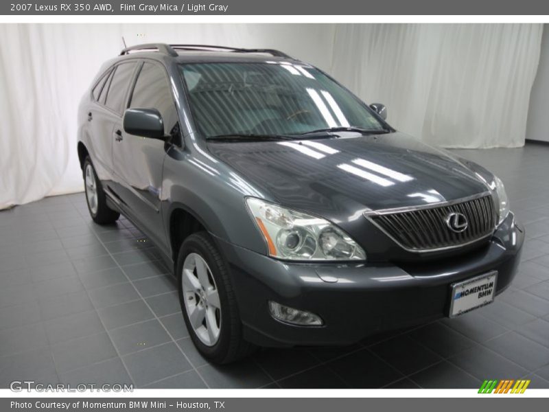 Flint Gray Mica / Light Gray 2007 Lexus RX 350 AWD