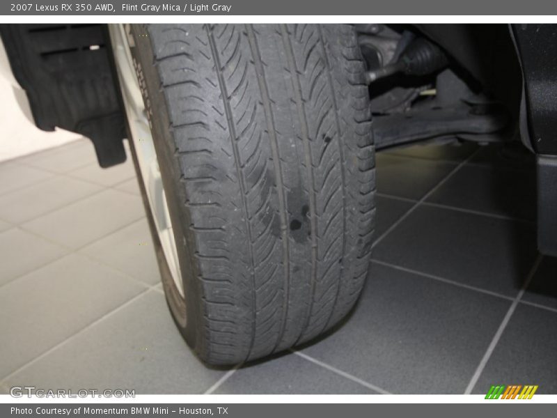 Flint Gray Mica / Light Gray 2007 Lexus RX 350 AWD
