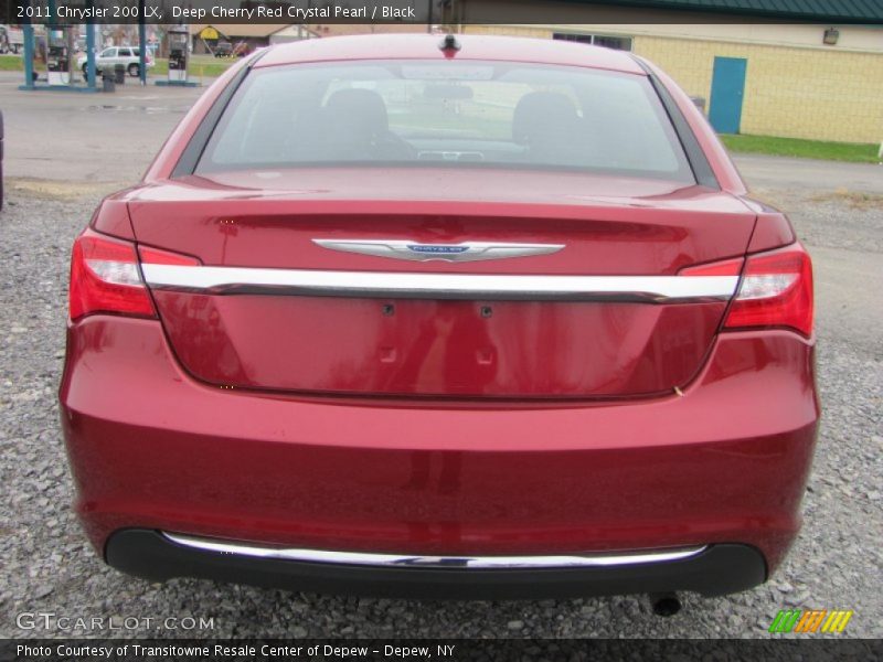 Deep Cherry Red Crystal Pearl / Black 2011 Chrysler 200 LX