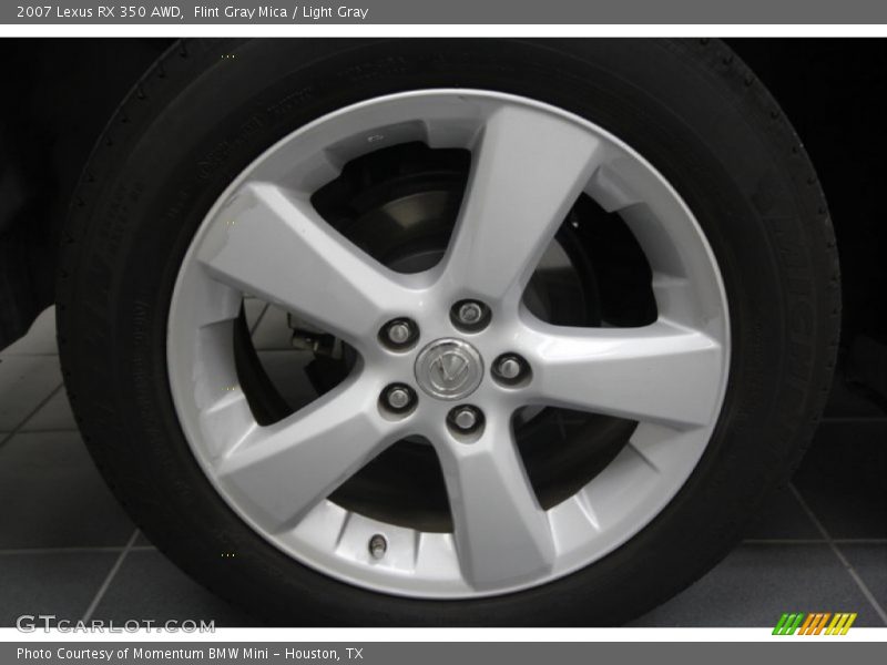 Flint Gray Mica / Light Gray 2007 Lexus RX 350 AWD