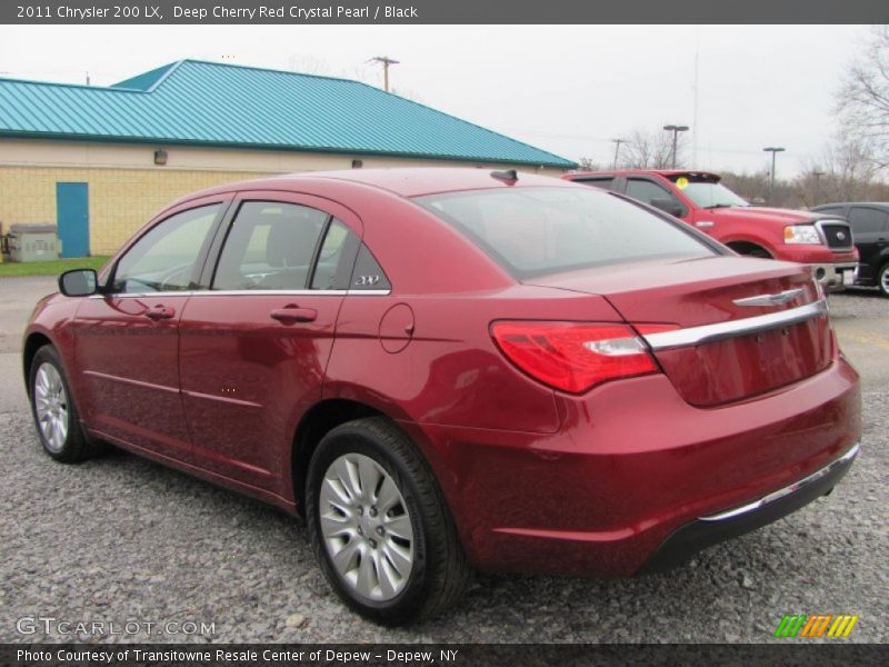 Deep Cherry Red Crystal Pearl / Black 2011 Chrysler 200 LX