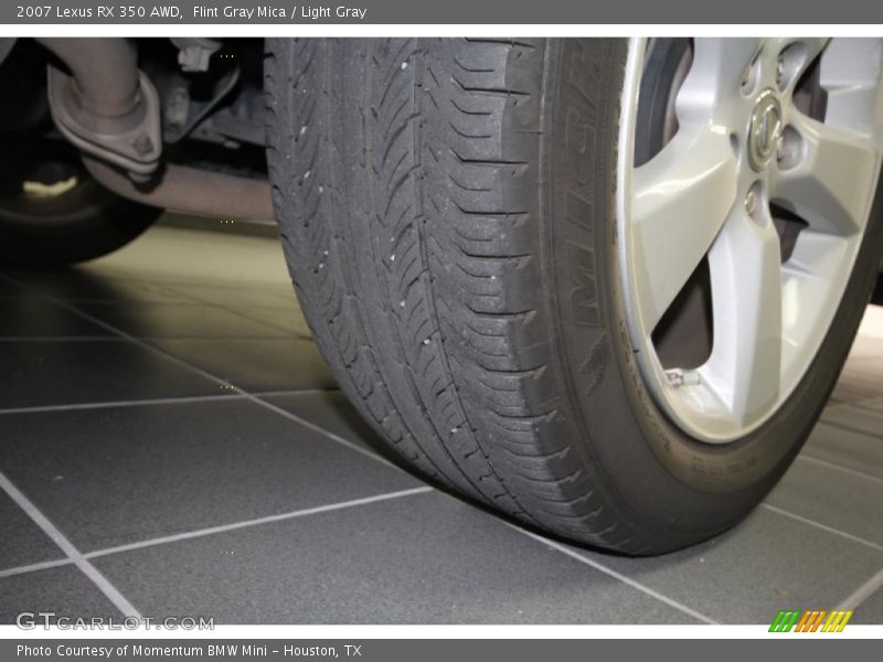 Flint Gray Mica / Light Gray 2007 Lexus RX 350 AWD