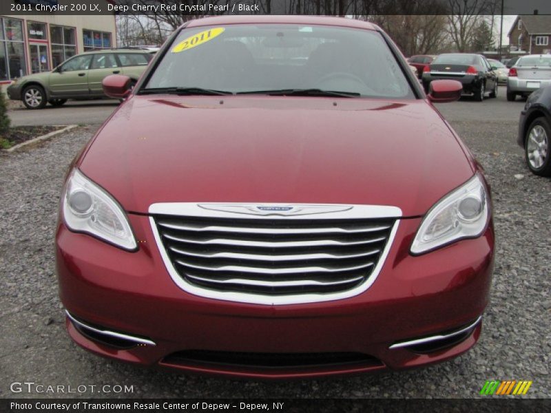 Deep Cherry Red Crystal Pearl / Black 2011 Chrysler 200 LX