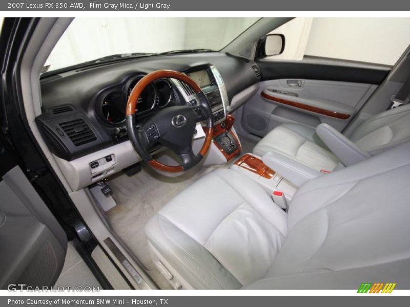 Flint Gray Mica / Light Gray 2007 Lexus RX 350 AWD
