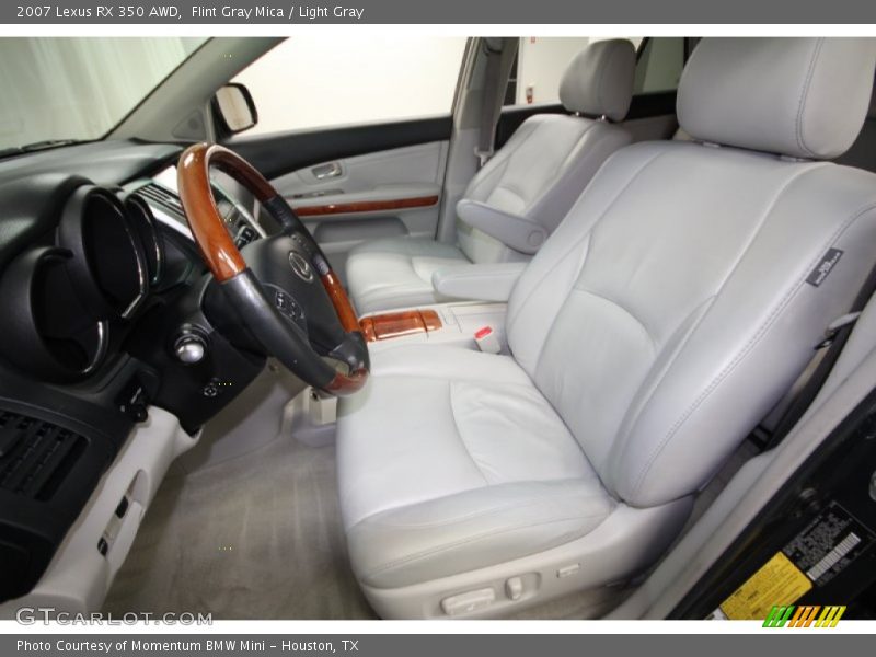 Flint Gray Mica / Light Gray 2007 Lexus RX 350 AWD