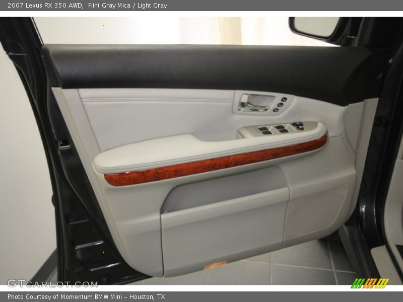 Flint Gray Mica / Light Gray 2007 Lexus RX 350 AWD