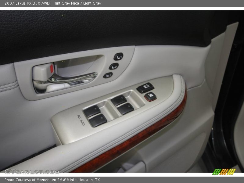 Flint Gray Mica / Light Gray 2007 Lexus RX 350 AWD