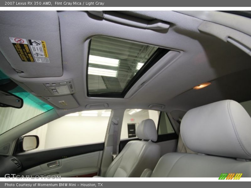 Flint Gray Mica / Light Gray 2007 Lexus RX 350 AWD