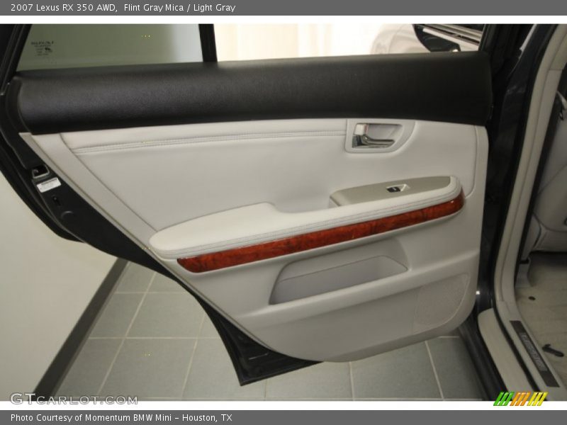 Flint Gray Mica / Light Gray 2007 Lexus RX 350 AWD