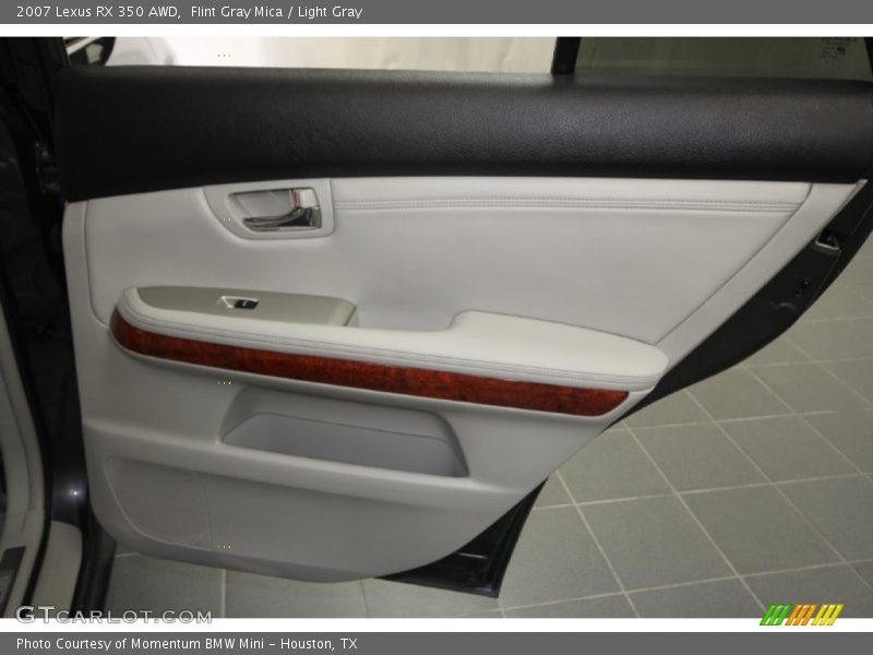 Flint Gray Mica / Light Gray 2007 Lexus RX 350 AWD