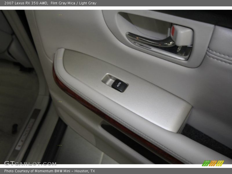 Flint Gray Mica / Light Gray 2007 Lexus RX 350 AWD