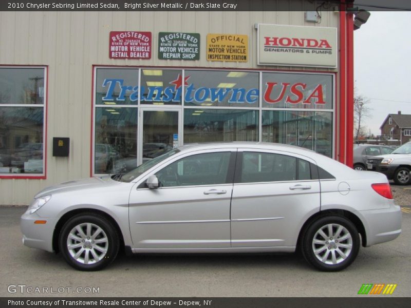 Bright Silver Metallic / Dark Slate Gray 2010 Chrysler Sebring Limited Sedan
