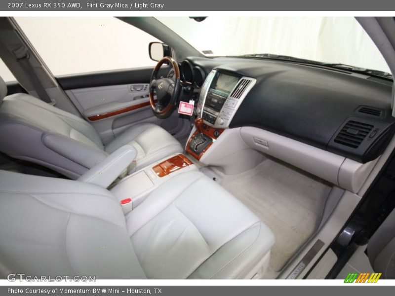 Flint Gray Mica / Light Gray 2007 Lexus RX 350 AWD